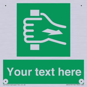 Custom Pull Bar Sign